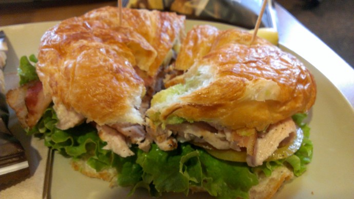 Turkey Avocado BLT on a croissant