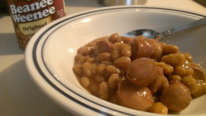 Beans 'n franks. 